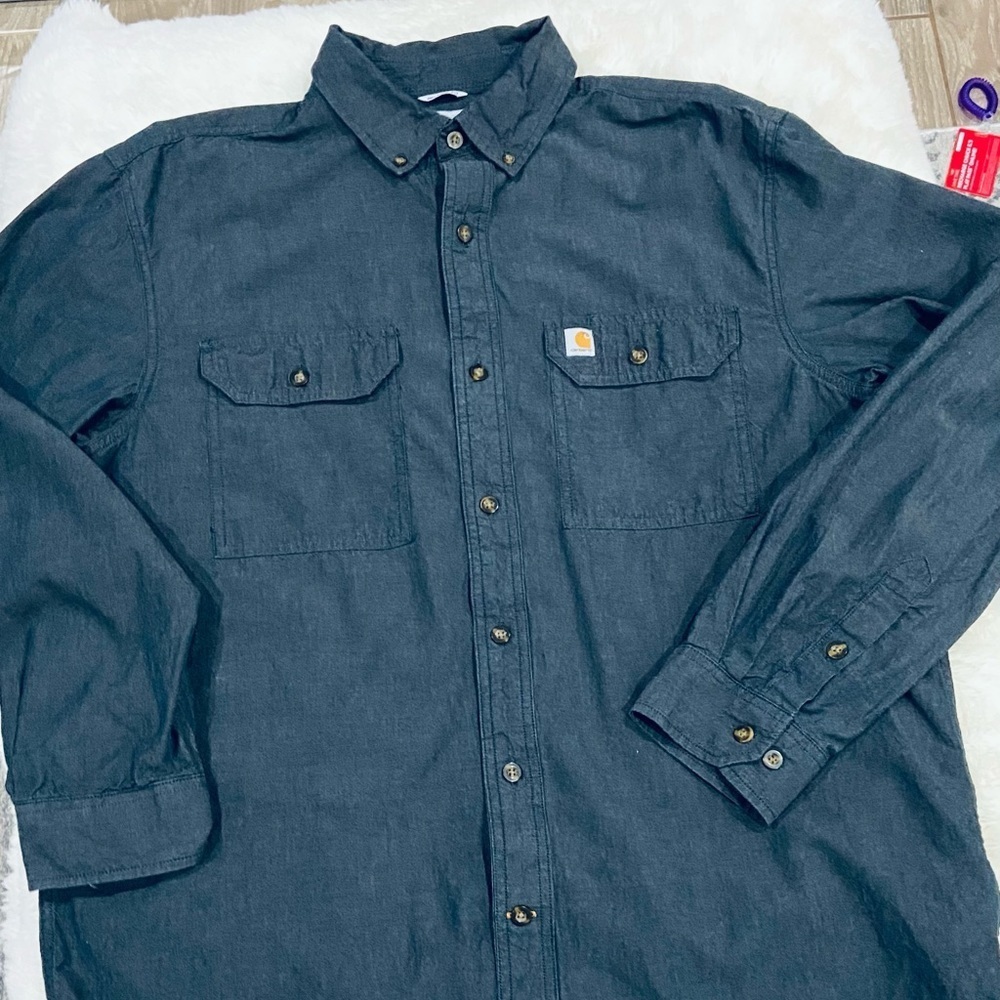 Carhartt charcoal gray long sleeve